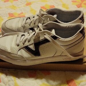 Vans White With Brown Iridescent Design Sneakers. Size 9 Womens 7.5 Mens